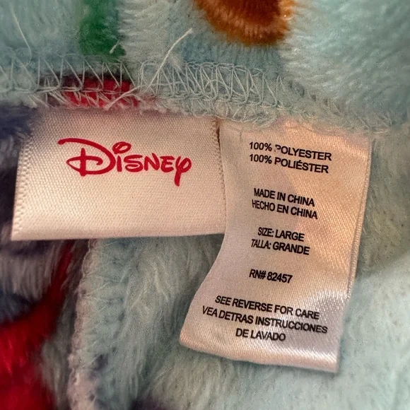 Disney Stitch Christmas Pajama Pants, Large - Picture 4 of 5